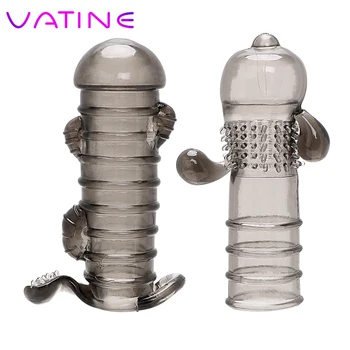 VATINE Sex Products секс играчки за мъже презерватив за многократна употреба стимулатор на клитора петел пръстен за пенис ръкав