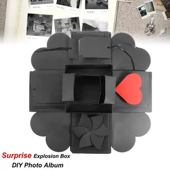 Сватбена подарък кутия Експлозивна скоростна изненада скоростна творчески фотоалбум стикер на Ден, Свети Валентин, рожден Ден, подарък изненада
